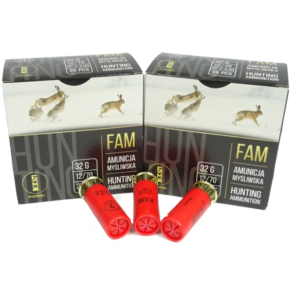 Amunicja Myśliwska kal. 12/70 GW 2-3,50mm 32g Fam